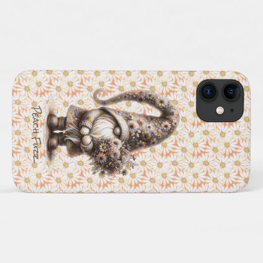 花の花束とピーチファズ格言とは Case-Mate iPhoneケース (裏面(横))