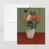 花の花束と中国アスターと東京 ポストカード (正面/裏面)