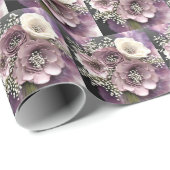 花の花束に赤ちゃんの息を添える ラッピングペーパー (ロールコーナー)