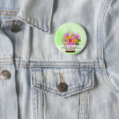花の花束のコレクション 缶バッジ (インサイチュ)