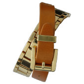 花の花束の愛と結婚の通路の聖書の聖句 腕時計 (裏面)