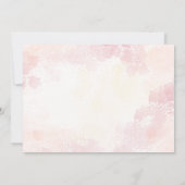 花の花束の結婚チューリップ 招待状 (裏面)