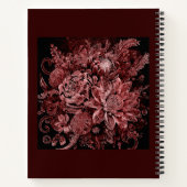 花の花束を刻んだ – 日記 ノートブック (裏面)