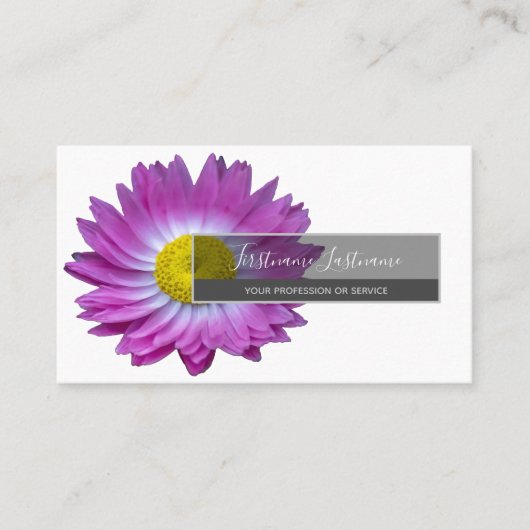 花の花束エレガントを彩る 名刺 (正面)