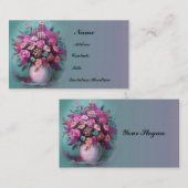 花の花束プロファイルカード 名刺 (正面/裏面)