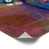 花の花束レドン ポスター (角)