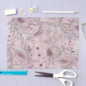 花の花束ヴィンテージ楽譜 薄葉紙 (クラフト)