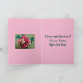 花の花束記念日カードおばさん&おじさん カード (内部)