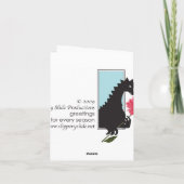 花の花束 カード (裏面)