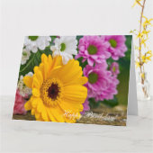 花の花束 カード (黄色い花)