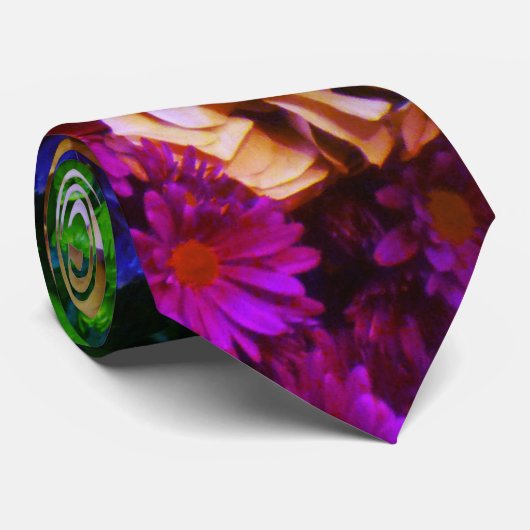 花の花束 ネクタイ (ロール)