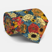 花の花束 – バラ、牡丹、デイジーはfe ネクタイ (ロール)