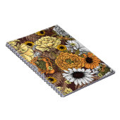 花の花束 – バラ、牡丹、デイジーはfe ノートブック (右側)