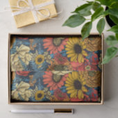 花の花束 – バラ、牡丹、デイジーはfe 薄葉紙 (ギフト)