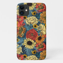 花の花束 – バラ、牡丹、デイジーはfe iPhone 11 ケース
