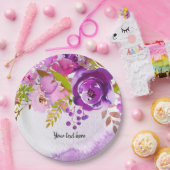 花の花束 ペーパープレート (パーティー)