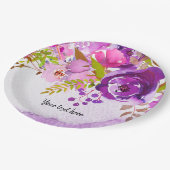 花の花束 ペーパープレート (アングル)