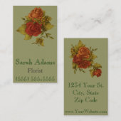花の花束 名刺 (正面/裏面)