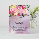 花の花束 招待状 (スタンド正面)