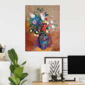 花の花束（1900年～1905年）Odilon Redon ポスター (ホームオフィス)