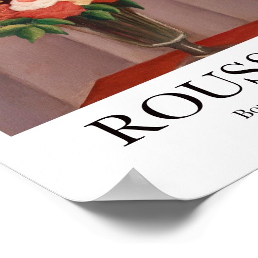 花の花束by Henri Rousseau ポスター (角)