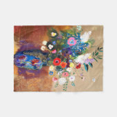 花の花束by Odiron Redon フリースブランケット (正面(横))