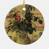 花の花束Windowby Maxine Maufra セラミックオーナメント (裏面)