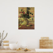 花の花束Windowby Maxine Maufra ポスター (キッチン)