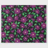 花の花模様 ラッピングペーパー (フラット)