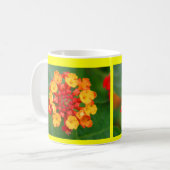 花の花火のマグ#4 コーヒーマグカップ (正面左)