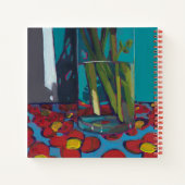 花の花瓶のジャーナルまたはsketchbook ノートブック (裏面)