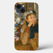 花の花瓶の横に座っている女性を消す Case-Mate iPhoneケース (裏面)