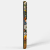 花の花瓶の横に座っている女性を消す SAMSUNG GALAXYケース (右側面)