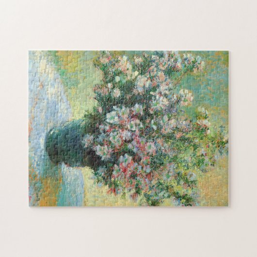 花の花瓶ファインアートクロードモネファインアート ジグソーパズル (横)