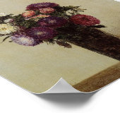 花の花瓶ファンティン=ラトゥールポスター ポスター (角)