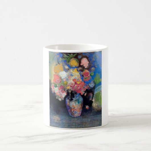 花の花瓶リドン コーヒーマグカップ (中央)