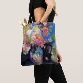 花の花瓶リドン トートバッグ (クローズアップ)