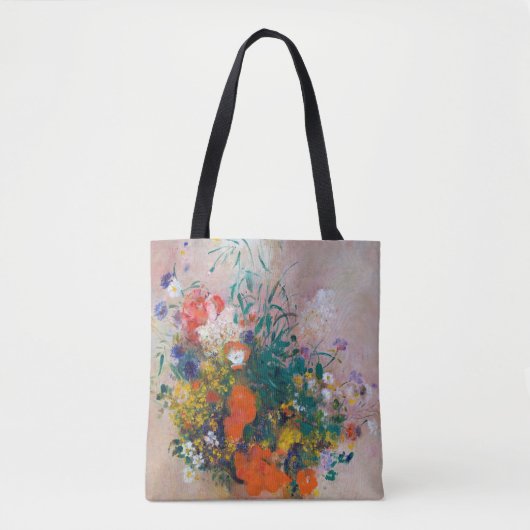 花の花瓶リドン トートバッグ (正面)