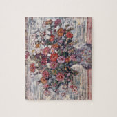 花の花瓶,ジニアスbyモーリス・プレンダーガスト ジグソーパズル (縦)