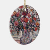 花の花瓶,ジニアスbyモーリス・プレンダーガスト セラミックオーナメント (右)