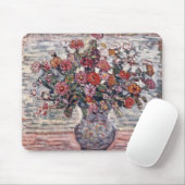 花の花瓶，ジニアスbyモーリス・プレンダーガスト マウスパッド (マウス)