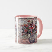 花の花瓶,ジニアスbyモーリス・プレンダーガスト マグカップ (正面右)