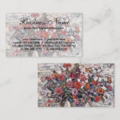 花の花瓶，ジニアスbyモーリス・プレンダーガスト 名刺 (正面/裏面)