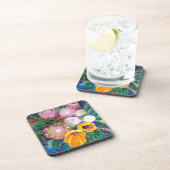 花の花瓶 – プロテア、チューリップとバラ コースター (右側)