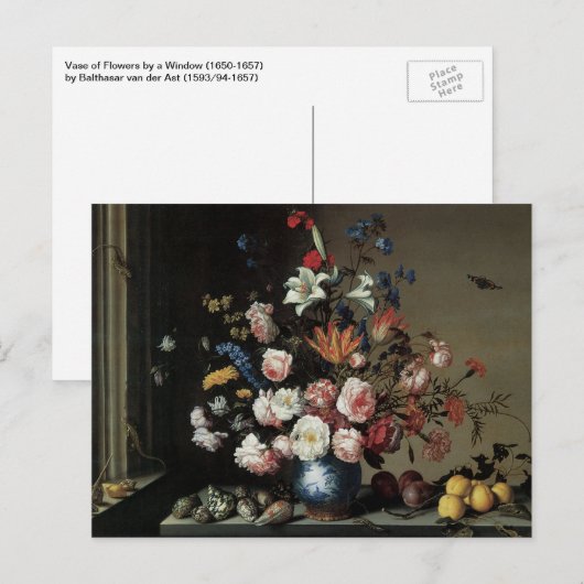 『花の花瓶』 ポストカード (正面/裏面)