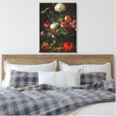 花の花瓶, 1660 by Jan Davidsz de Heem キャンバスプリント (インサイチュ (寝室))