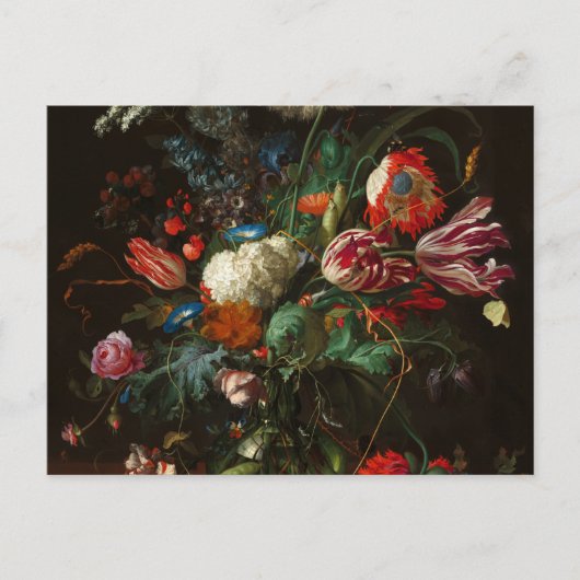 花の花瓶, 1660 by Jan Davidsz of Heem ポストカード (正面)