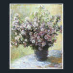 花の花瓶， 1880, Claude Monet ポスター<br><div class="desc">ラベンダーかわいらしの花の花瓶は、1880年にクロード・モネによって印象派のスタイルで行われた。この花の花瓶は緑の草を背景に外に座っている。</div>