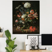 花の花瓶， c.1660 ポスター (ホームオフィス)