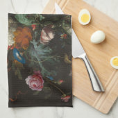 花の花瓶 – Jan Davidsz. de Heem キッチンタオル (四つ折り)
